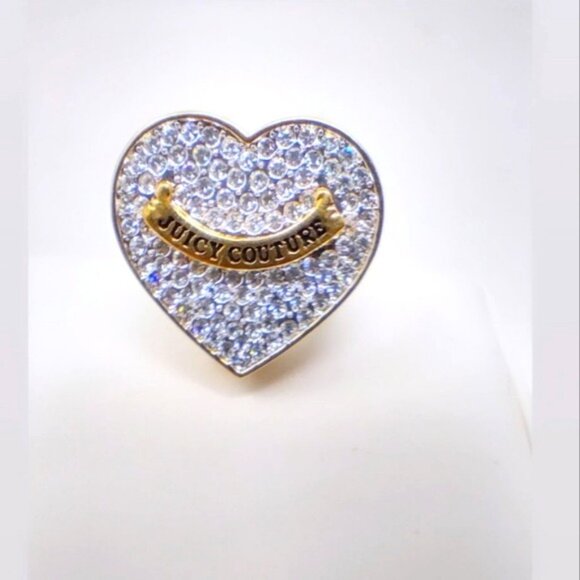 Juicy Couture Y2k Lip gloss Mirror Heart Ring Deadstock
